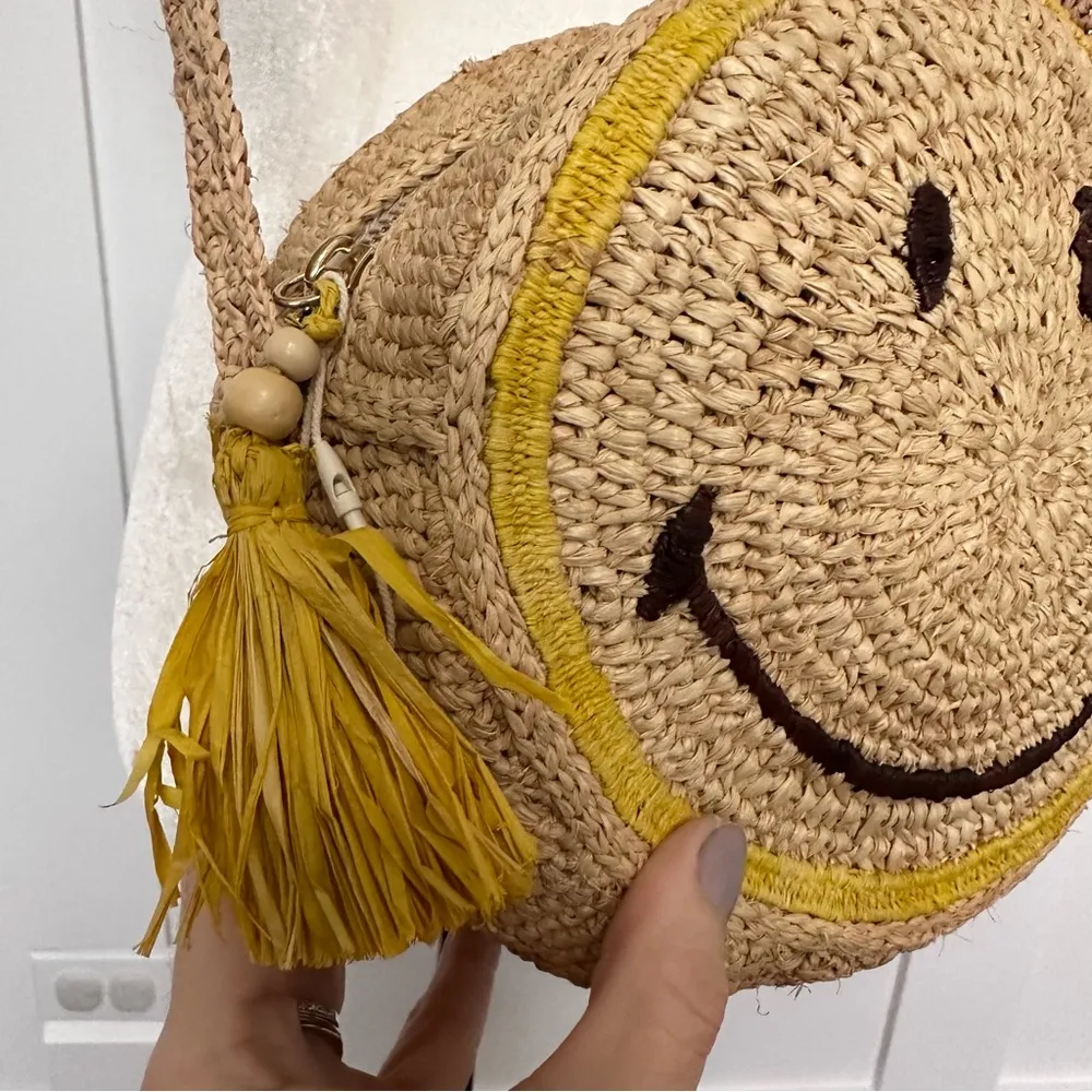 Vanessa Bruno X Smiley Tambourin Straw Purse Bag - Image 10