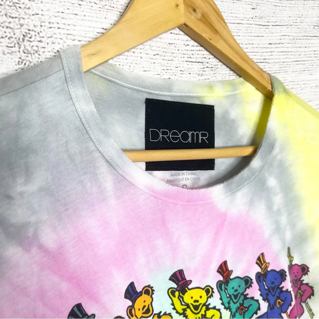 Grateful Dead Dancing Bears Rainbow Tie Dye T-Shirt Size Small - Image 5
