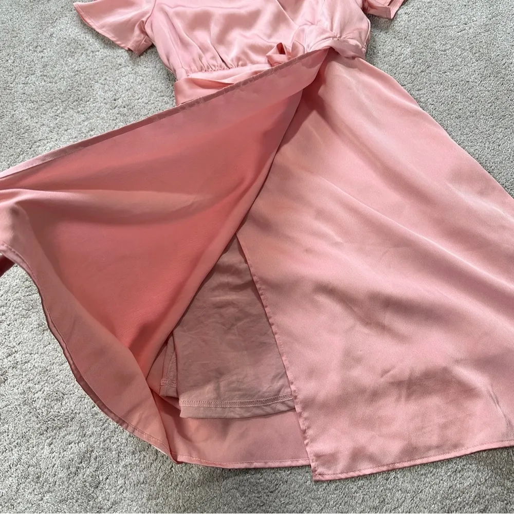 JessaKae Women’s Satin Wrap Dress V - Image 6