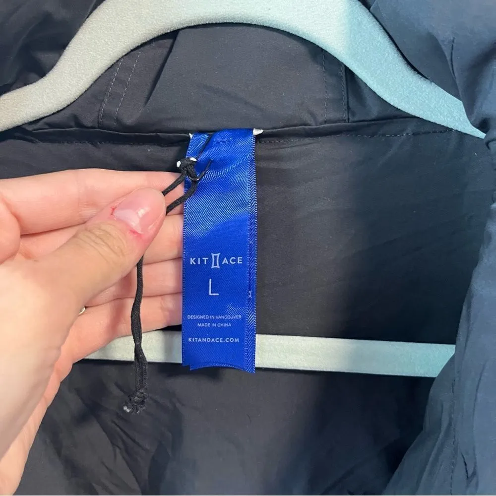 Kit & Ace Reversible Sherpa Jacket Gray Size L - Image 4