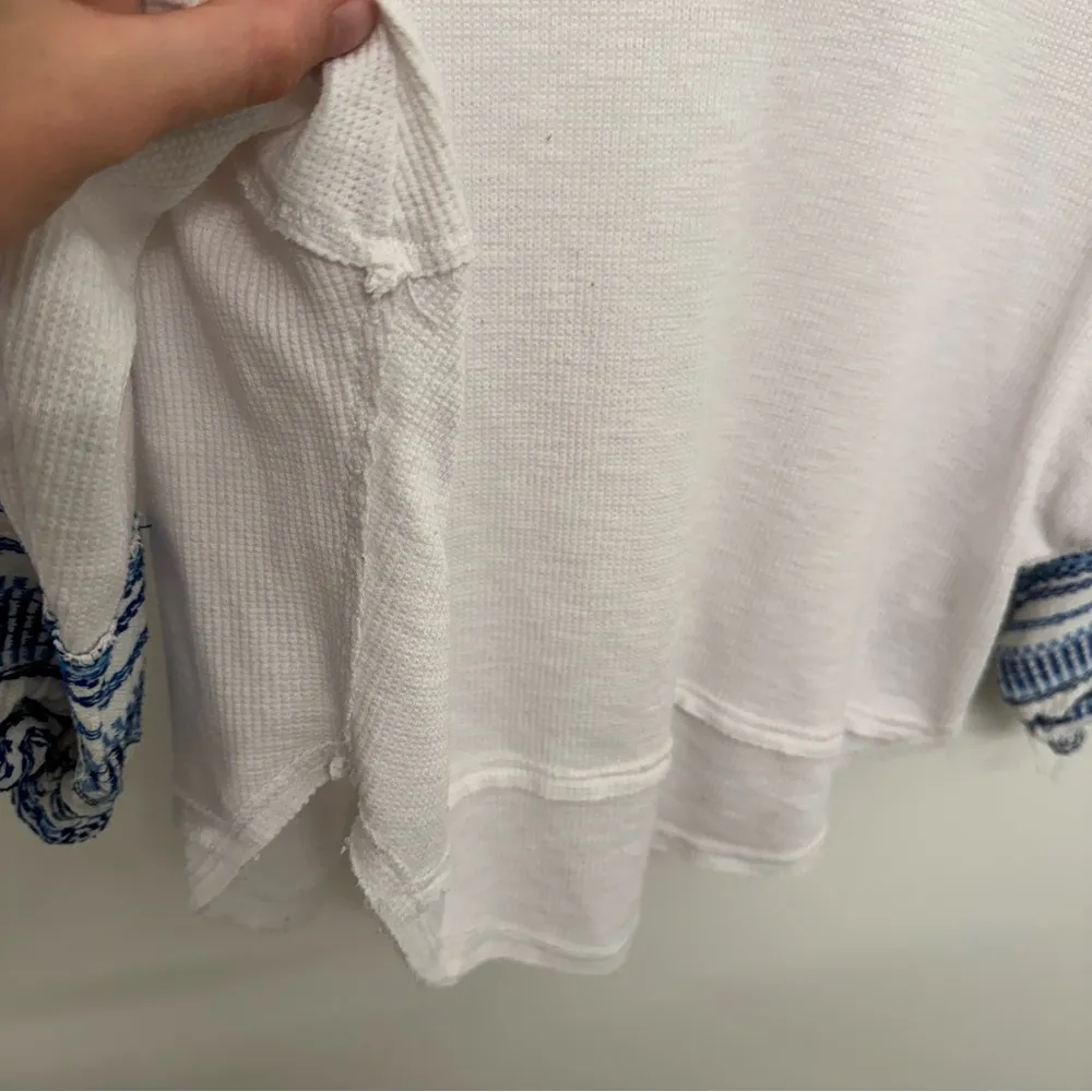 Free People We the Free White Bubble Tee Top - Image 7