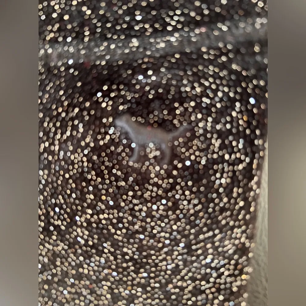 PINK Leggings Festive Glitter Velour Leggings SZ. M - Image 3