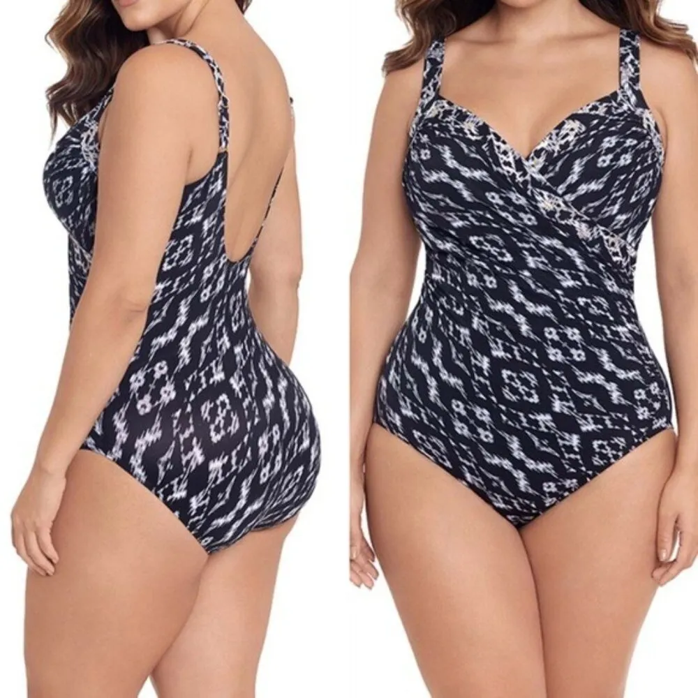Miraclesuit Women's Plus Labyrinth Sanibel One Piece Swimsuit - Image 8