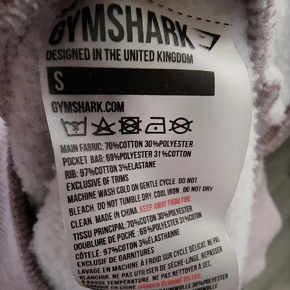 Gymshark Heathered Light Pink Oversized Mock Neck Tunic Sweater Sweaterdress S - Image 10