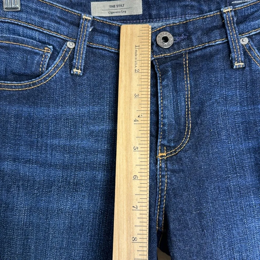 AG Adriano Goldschmied the stilt cigarette leg denim skinny jeans size 28R - Image 6