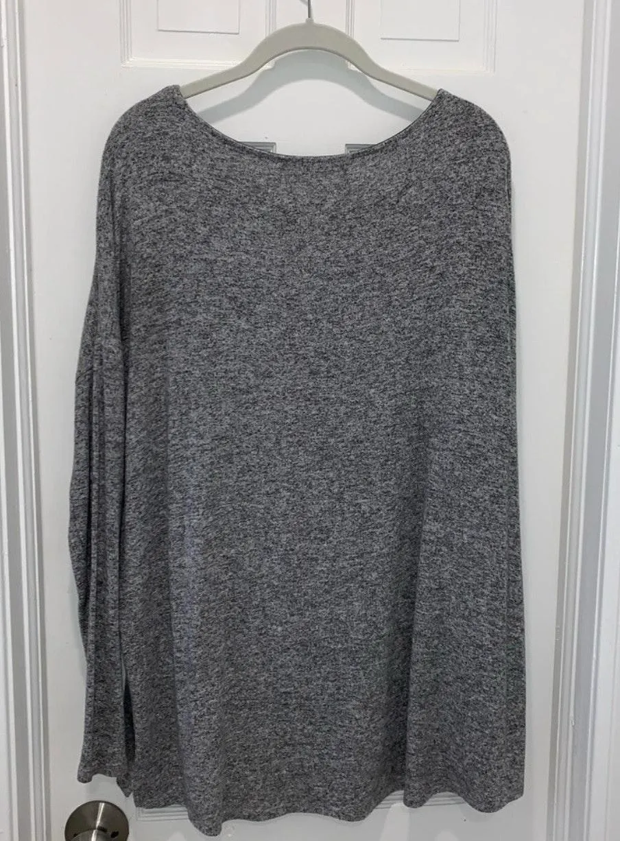 Grey Crew Neck Light Sweater - Image 2