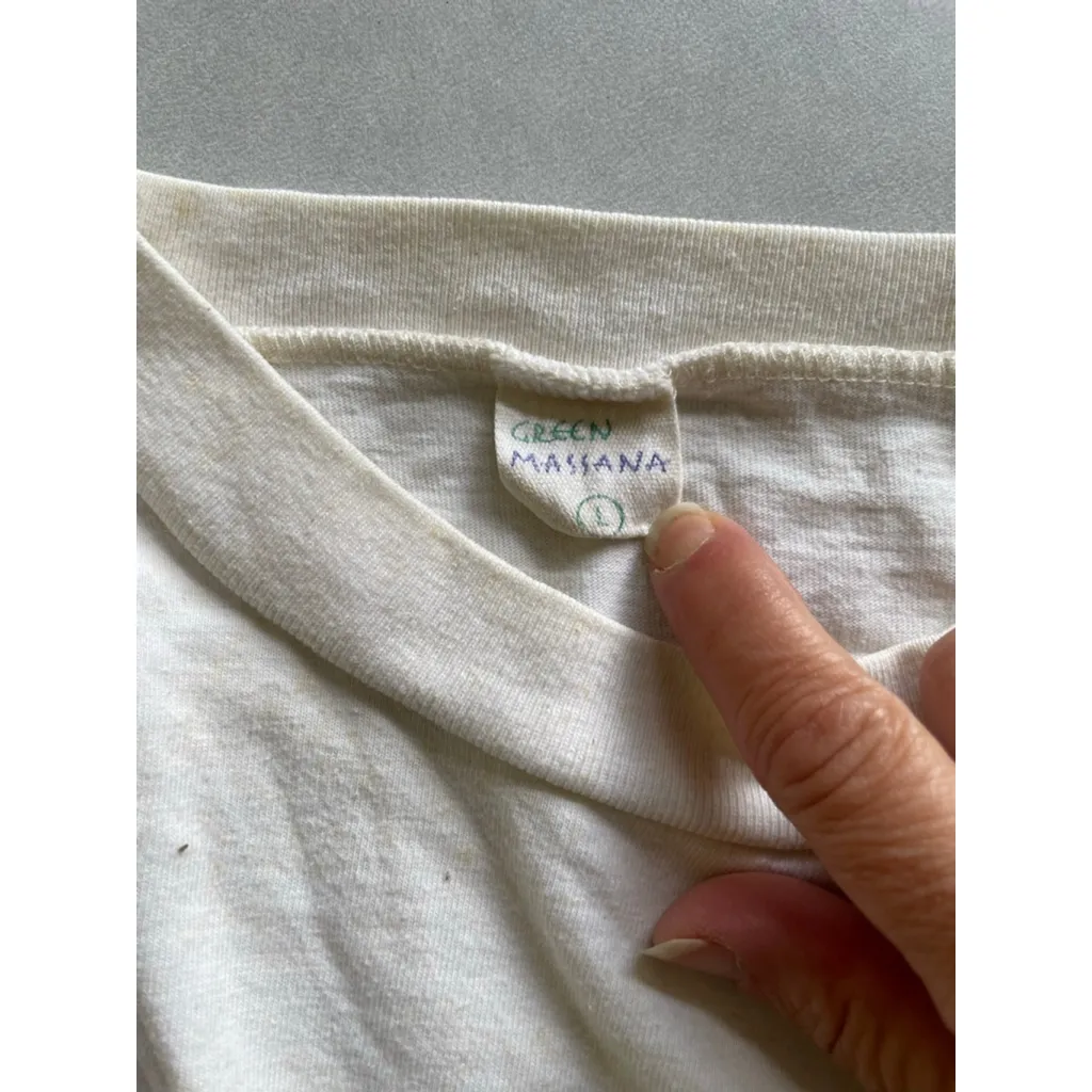 Women's Green Mañana Madrid Graphic Short Sleeve Tee L Off - Image 3