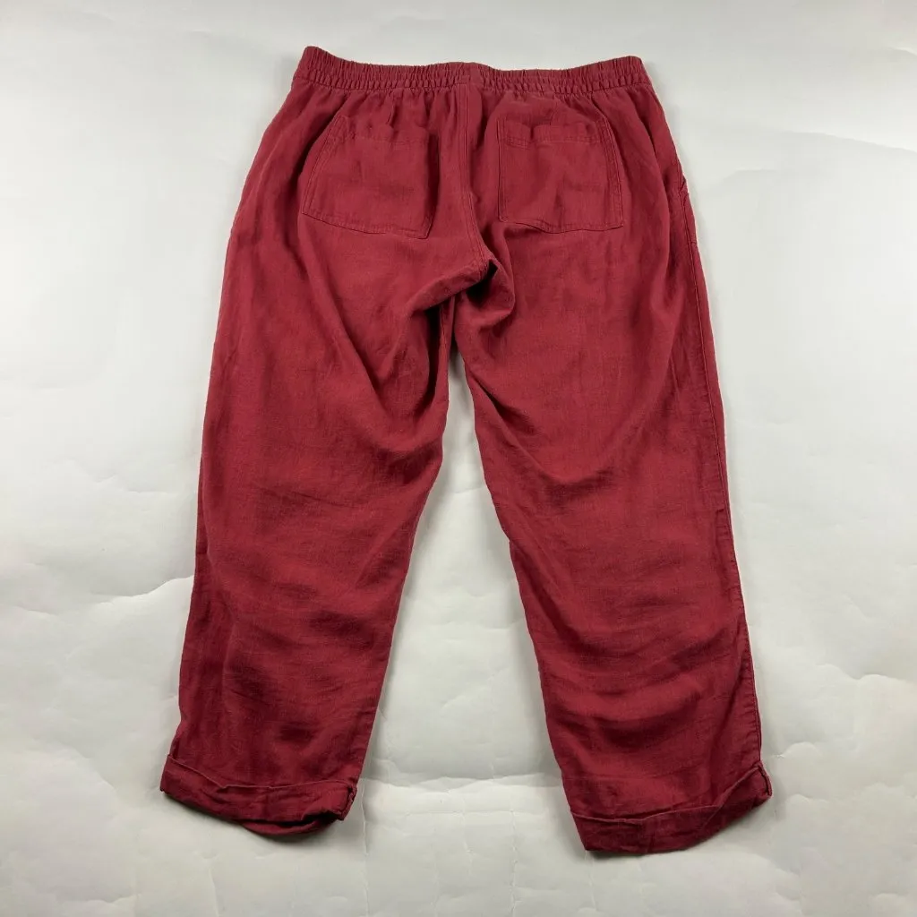 Old Navy Gooseberry Linen Blend Ankle Pant M - Image 5