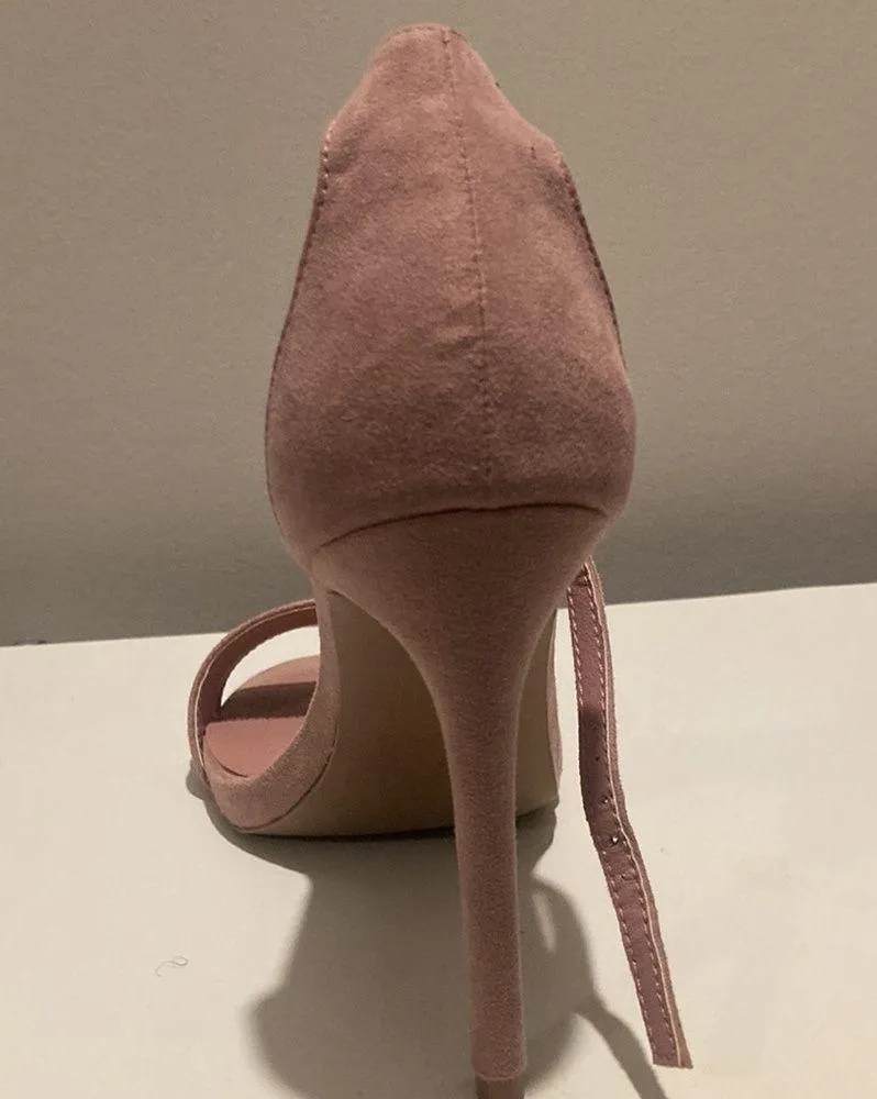 Qupid Blush pink latch high heels - Image 5