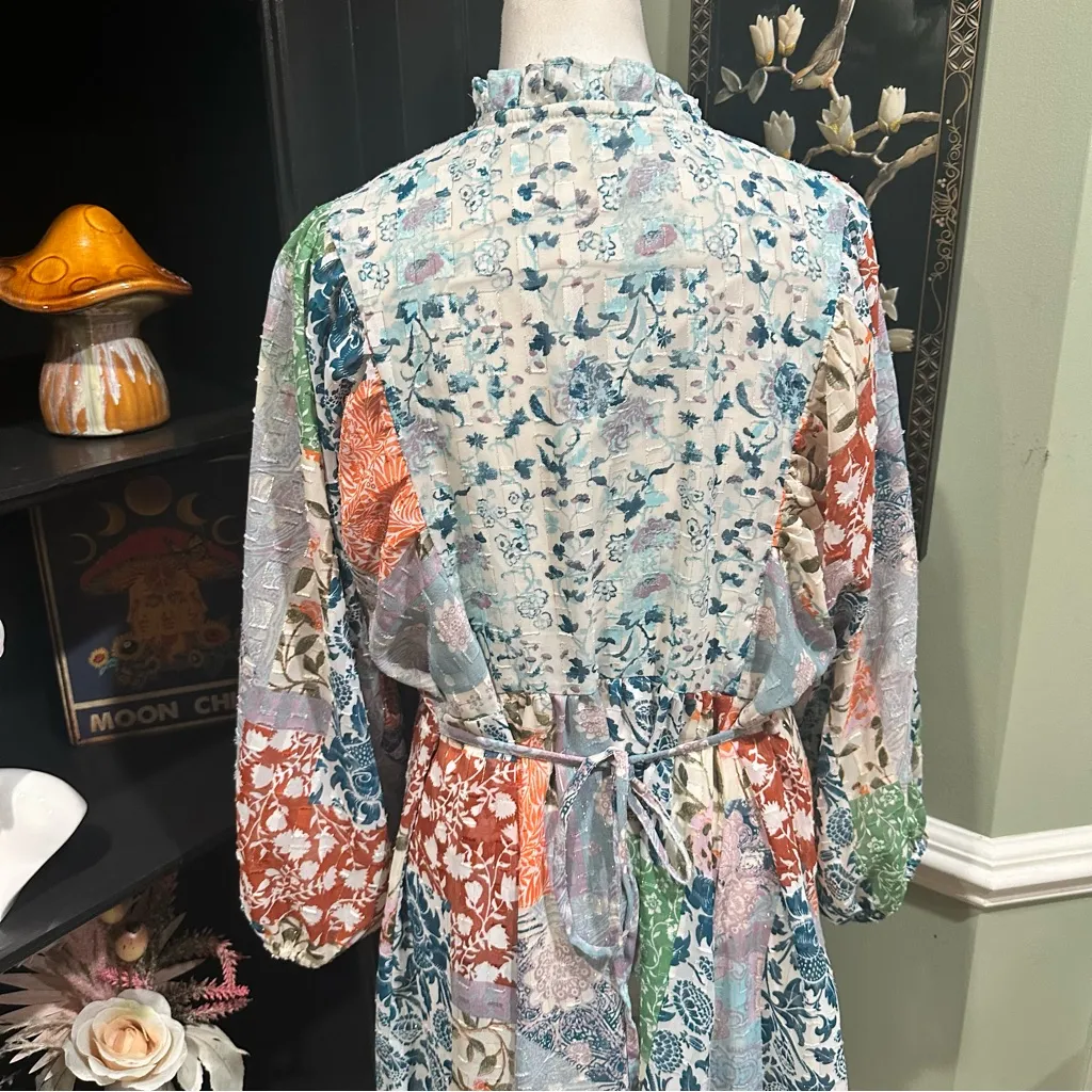 Cato Multicolor Floral Boho Midi Dress – Size 14/16W - Image 8