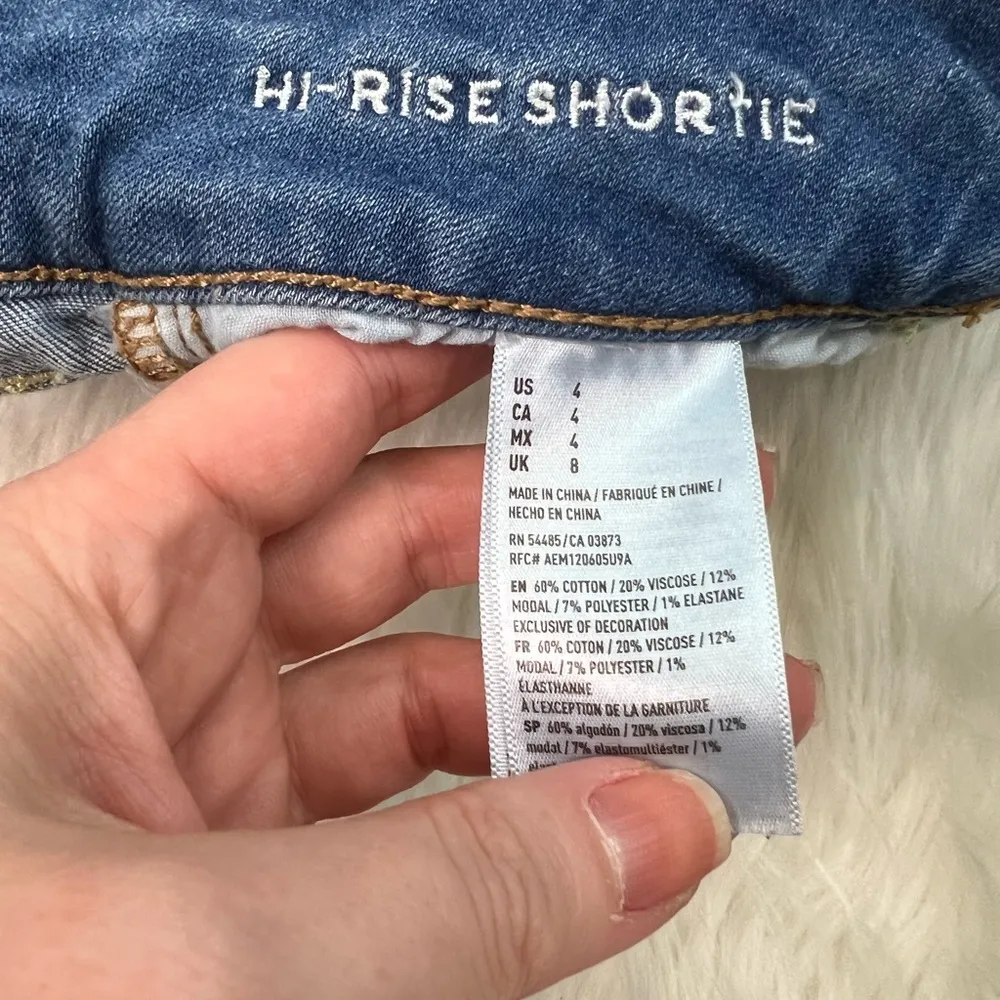 American Eagle Super Stretch High Rise Shortie Shorts - Image 8