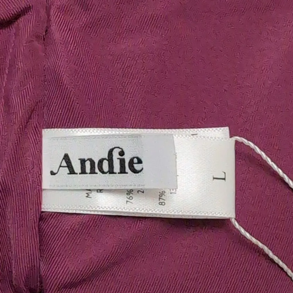 Andie The Santorini Plum One Piece Keyhole Cutout Adjustable New L - Image 6
