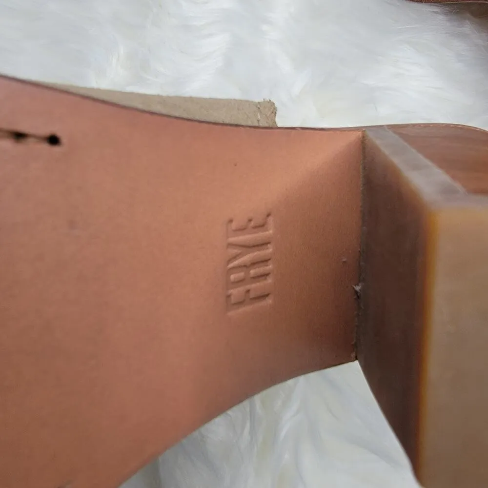 Frye Courtney Ash Open Toe Ankle Strap Heels Sz 7B - Image 16