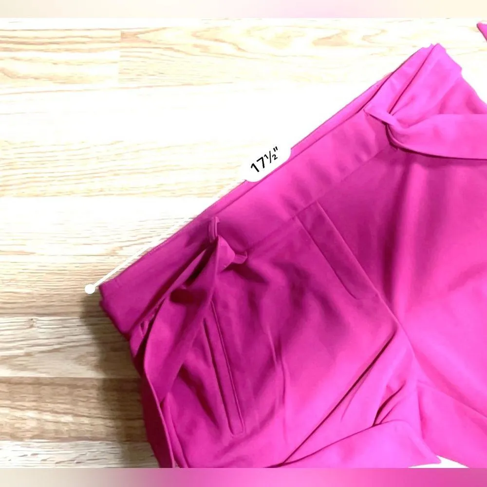 Jules & Leopold Techno Crepe Pants size Large pink elastic waist high waist - Image 8