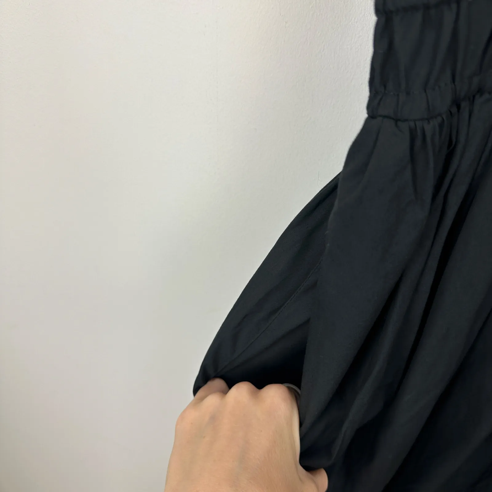 J.Crew Elena Shirtdress Cotton Poplin Black Drama Classic Minimalist US 10 NWT - Image 9