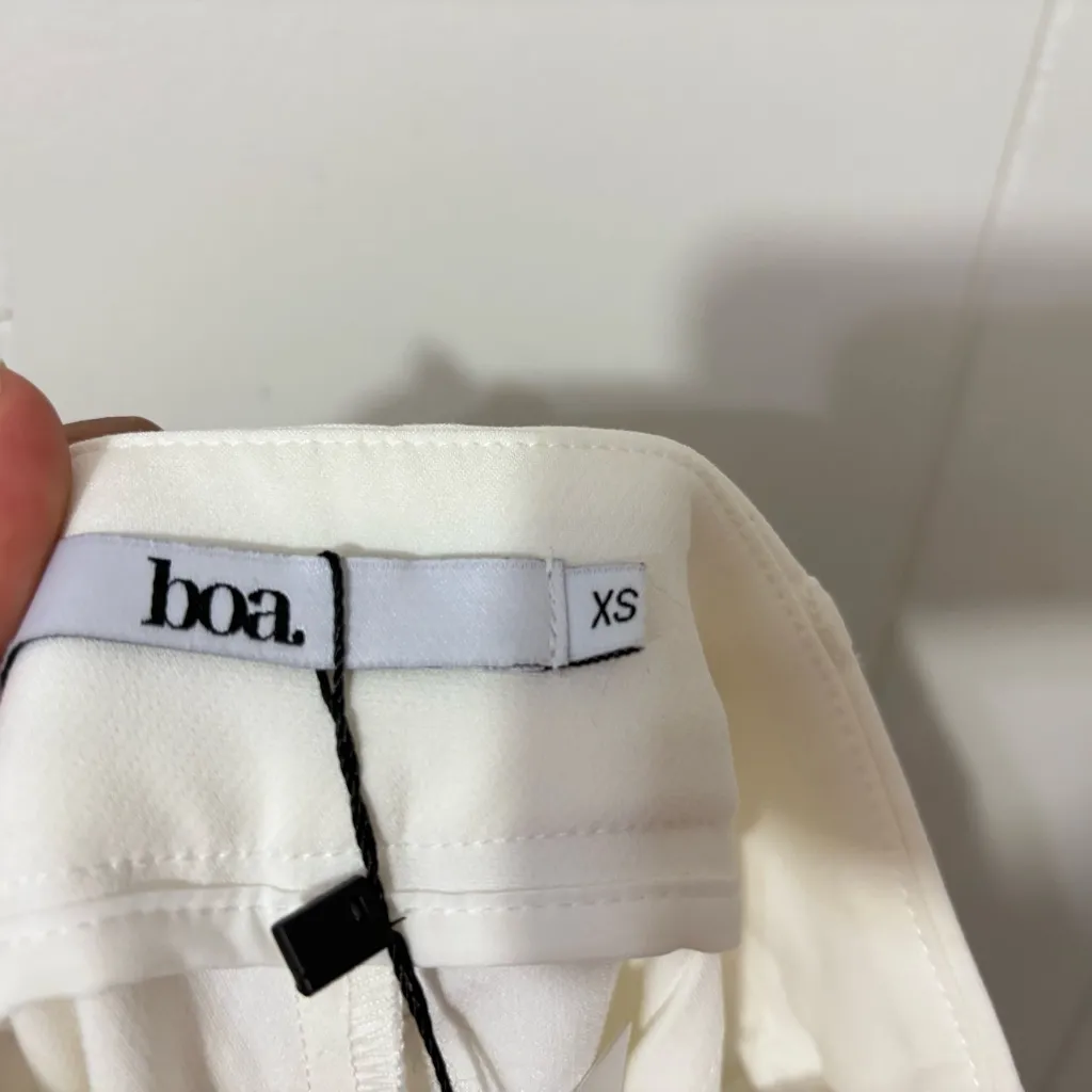 BOA Wide Leg Suit Trousers White Women’s Dress Pants XS NWT - Image 7