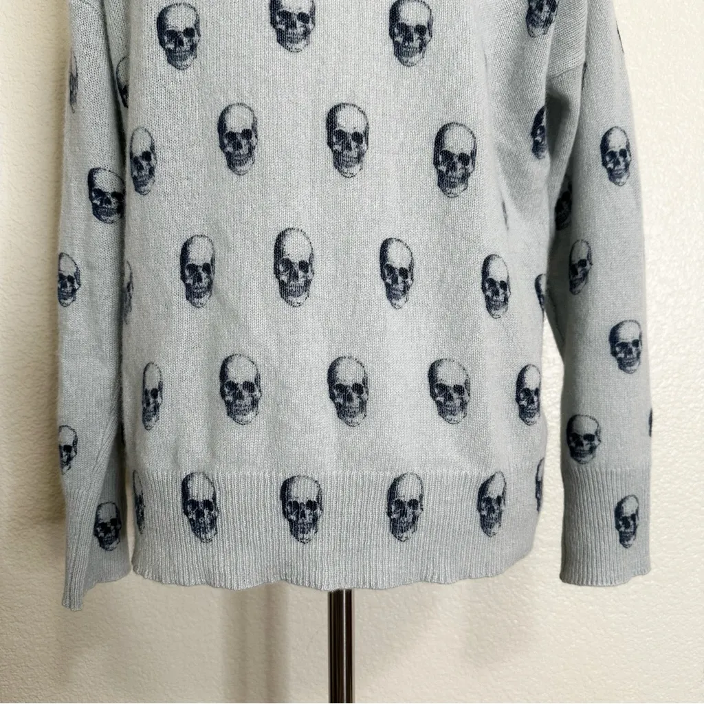 Skull Cashmere Gemma Dropped Shoulder Oversized Sweater, Sz Small - Image 11
