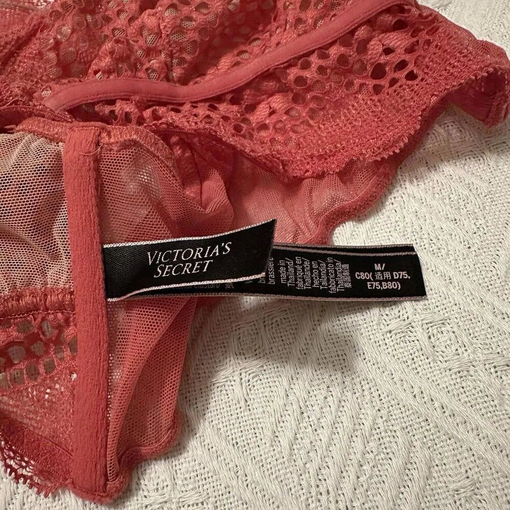 Victoria’s Secret Pink Lace Racer back Bralette Women’s Sz M Medium NWOT - Image 5