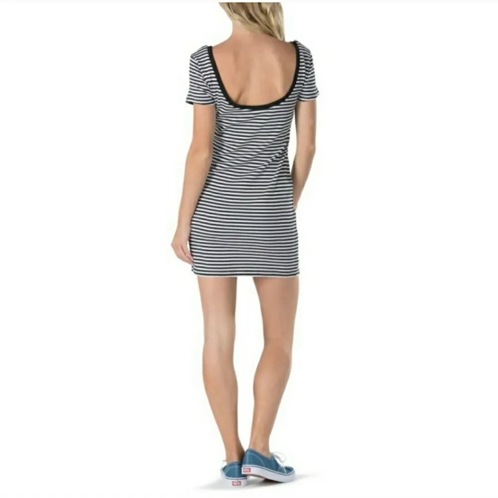 Vans Brentwood Scoop Back Striped Dress Size XS - Image 3