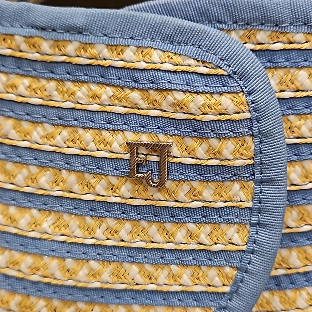 💕ERIC JAVITS💕 Brooke Packable Squishee Visor ~ UPF50+ Blue Mix One Size NWOT - Image 9