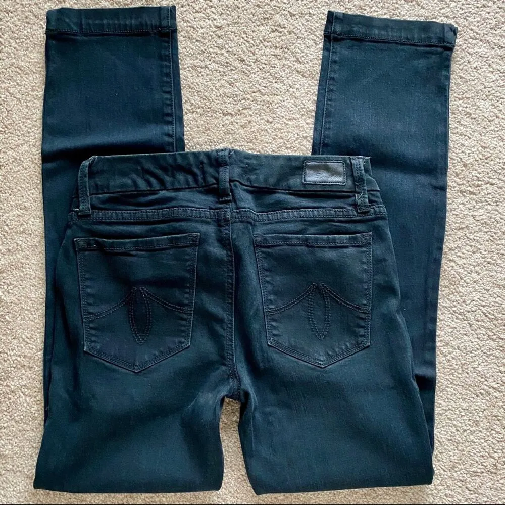 Level 99 Lily Crop Skinny Straight Black Denim Size 26 - Image 7