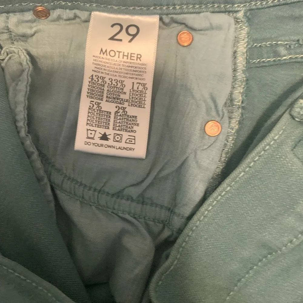 Mother The Charmer Pants in Granny Smith 29 - Image 5