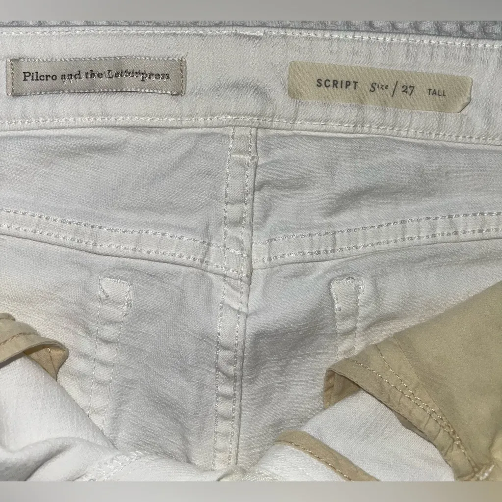 Pilcro and the Letterpress White Skinny Jeans - Image 6
