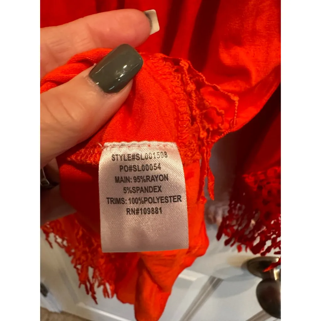 Women's Sunny Lei Red Off - Image 5