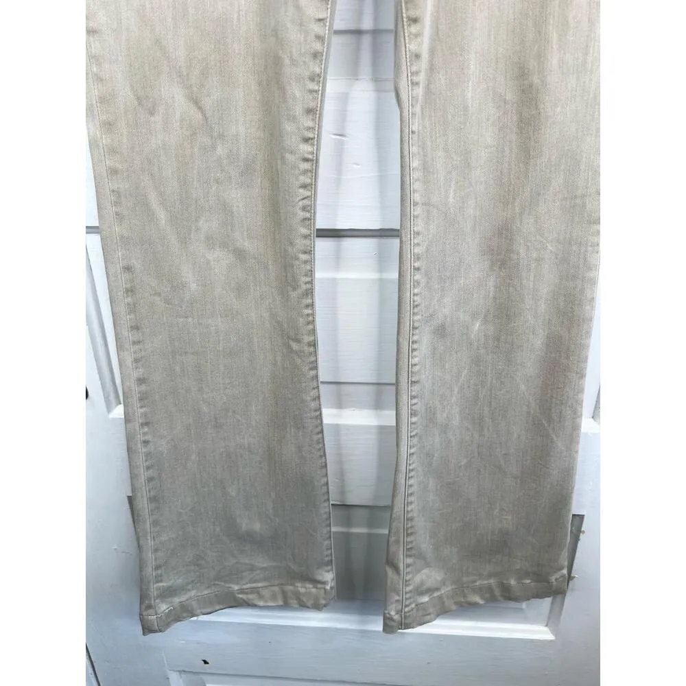 Pistola P6410TLT SFR Beige Belt Loops Wide Front Pockets Jeans Bootcut Size 28 - Image 4