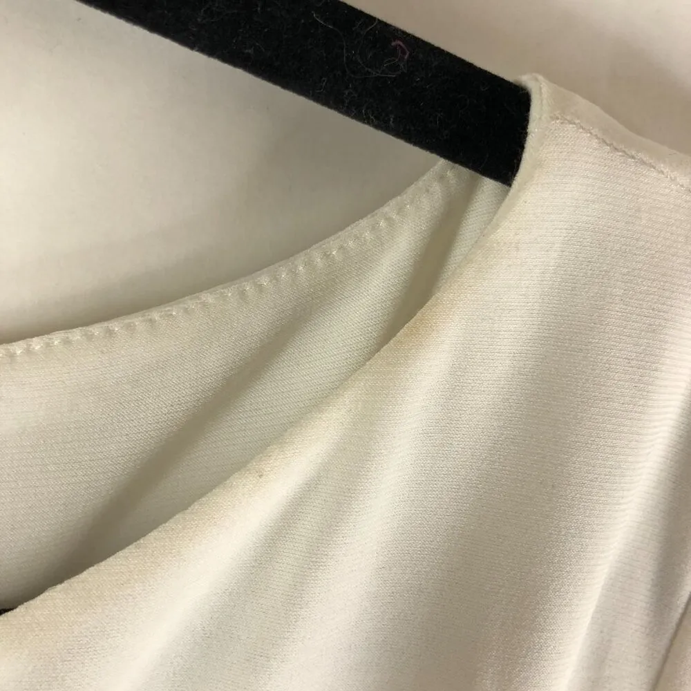 Lauren Ralph Lauren Shift Dress Boat Neck Colorblock Navy Blue White 16 - Image 3