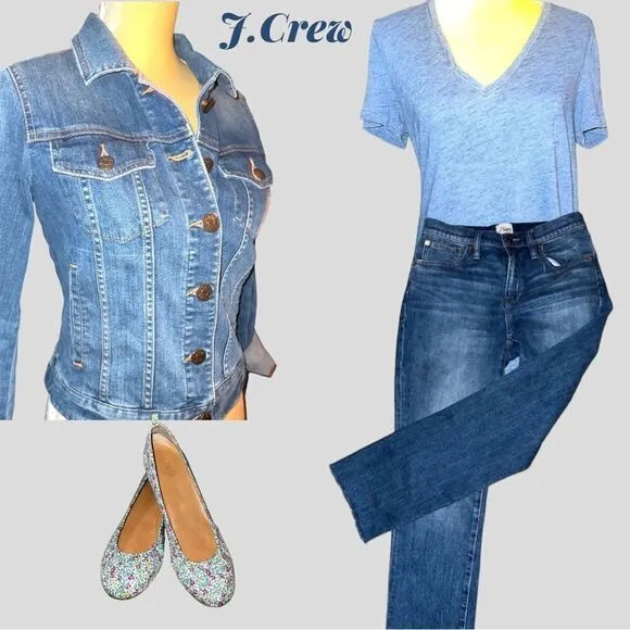 J.Crew denim jacket! Very cute style! Ntn! - Image 2