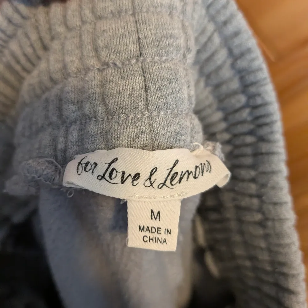 For Love And Lemons Light Gray Sweatpants Size Medium - Image 6