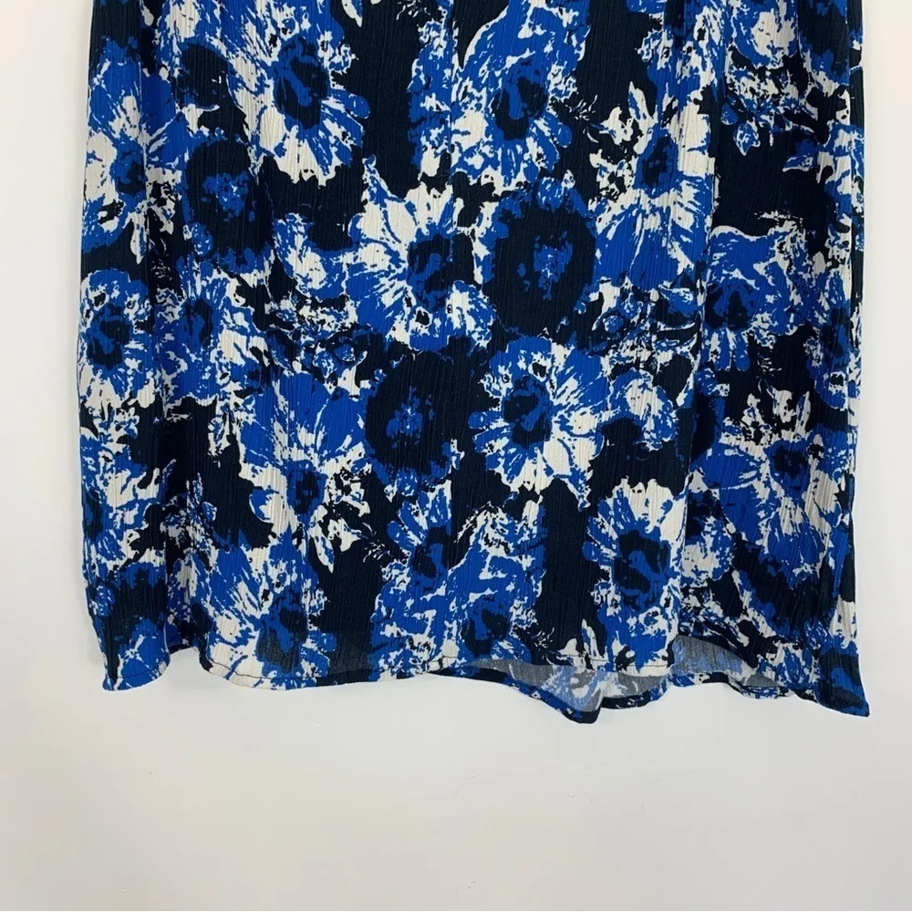 NWT  Porridge Catie Blue Floral Print Mini Skirt Size Medium - Image 9
