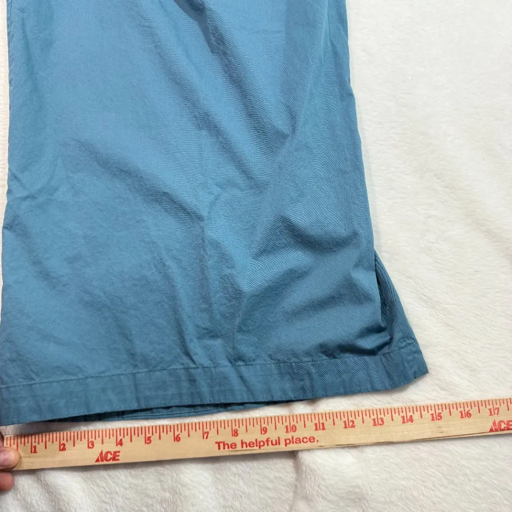 Zara Woman XS Teal Paperbag Wide Leg Pant Tie‎ Belt Minimalist Chic Summer Vaca - Image 12