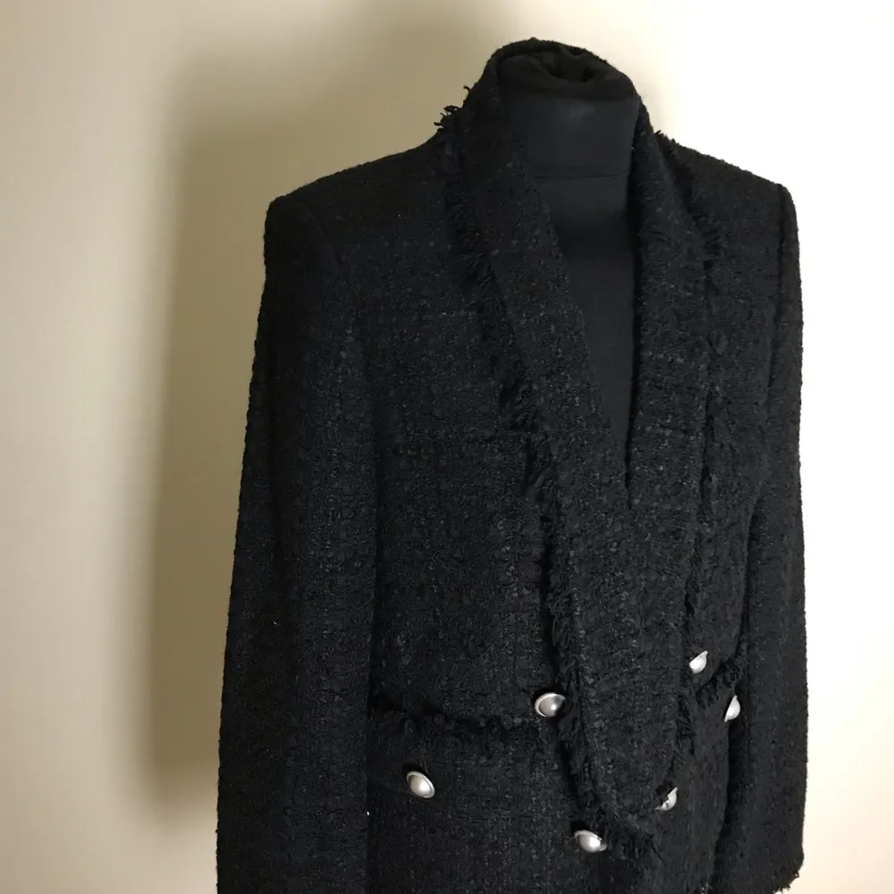EXPRESS  Black Boucle Blazer NWT - Image 3