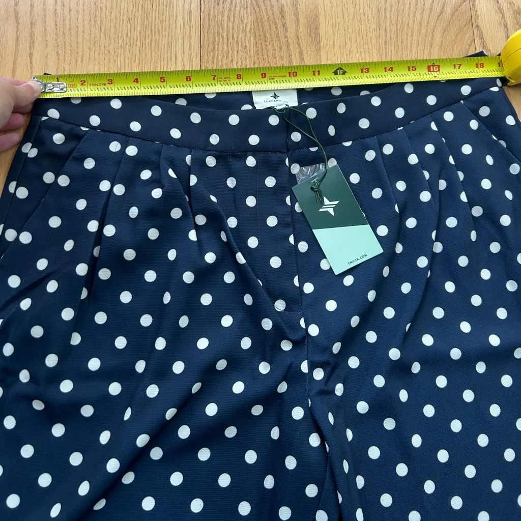 NWT TUCKERNUCK Navy and White Dotted Polka Dots Pants Size XXL READ - Image 5