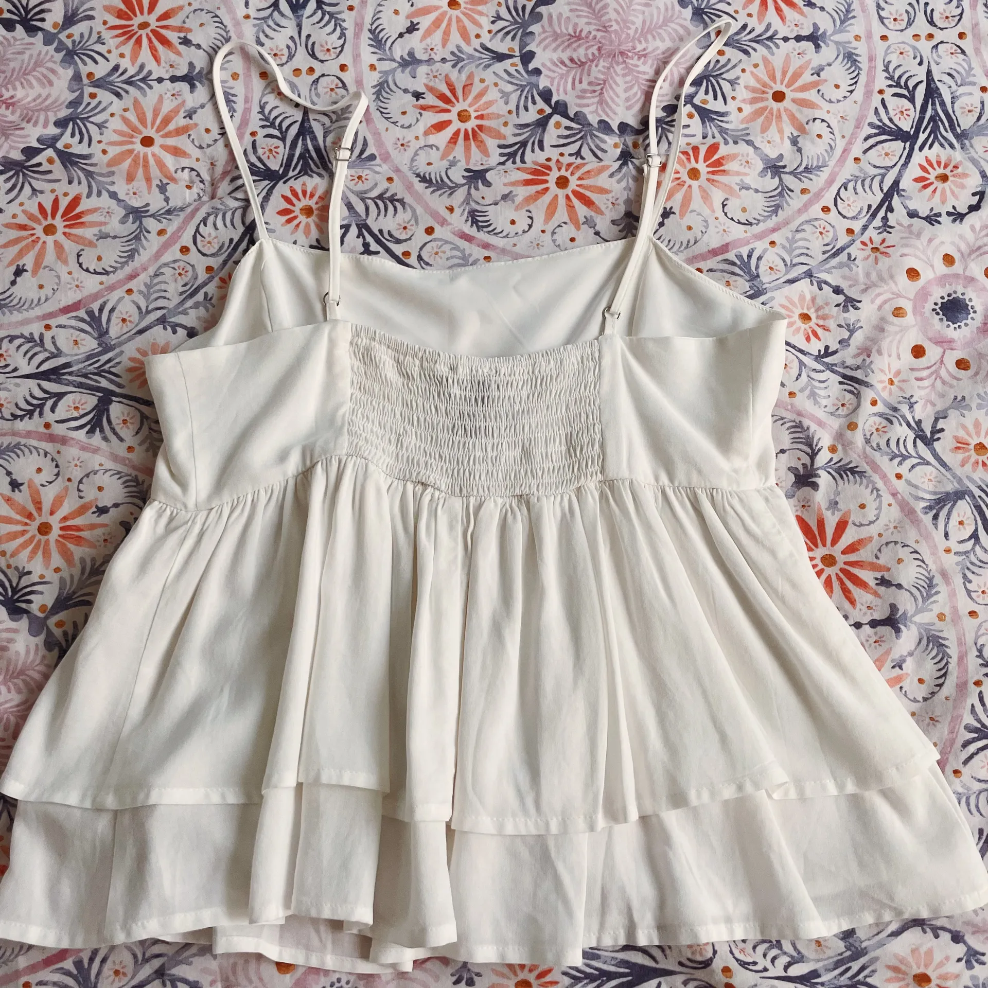 Forever 21 Peplum White Tank Top - Image 2
