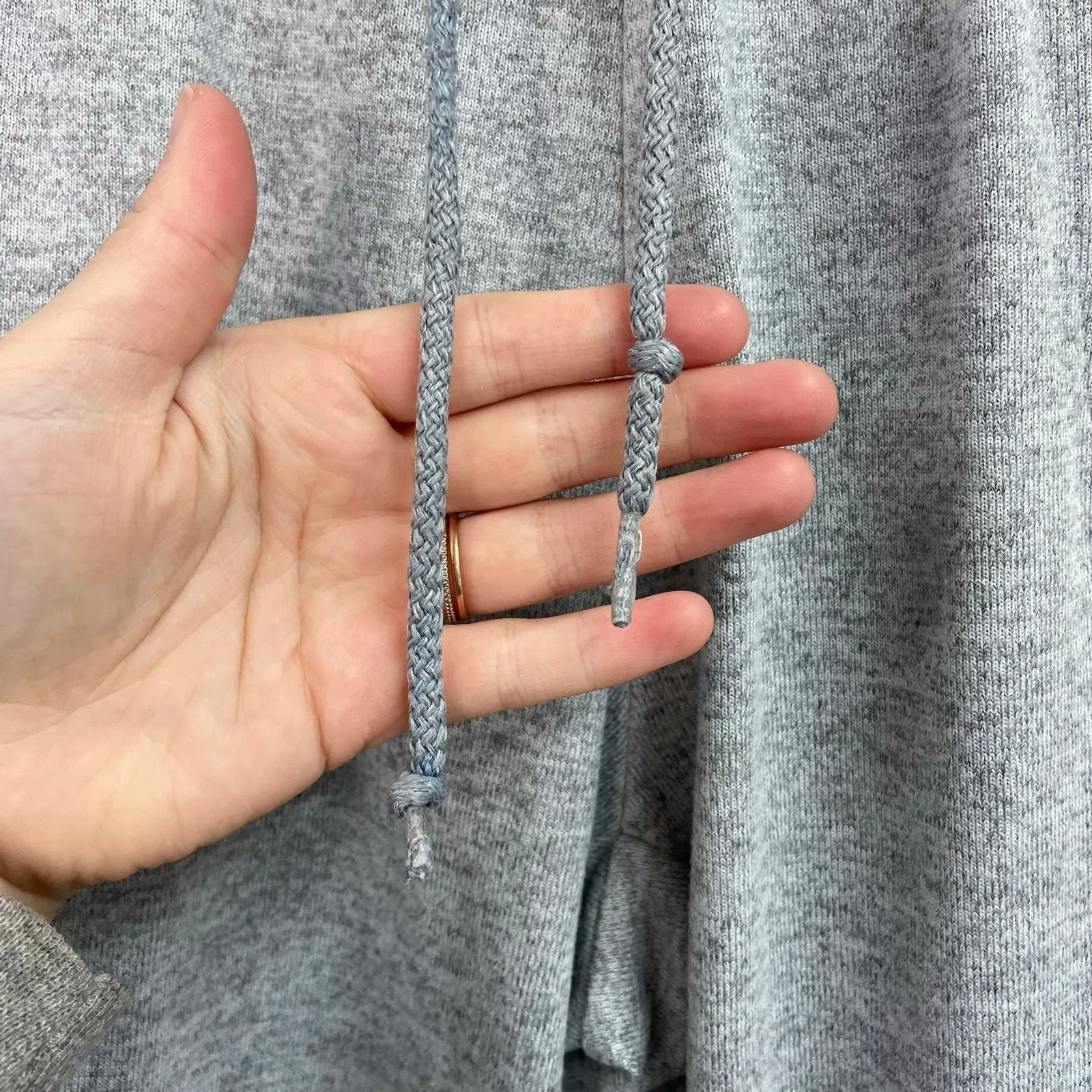 Skye's The Limit‎ women's gray soft knit pocket lounge sweatpants joggers large - Image 3