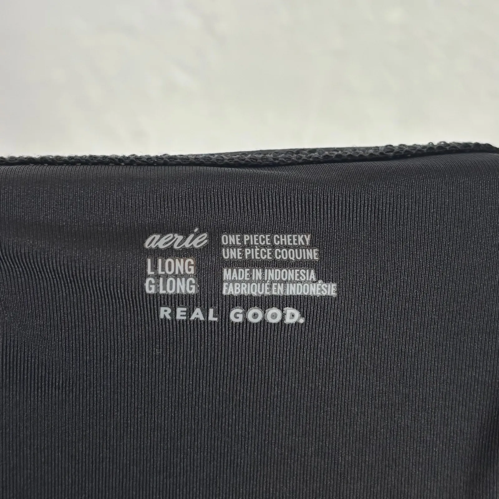 Aerie Black Cut Out Scoop One Piece Cheeky Swimsuit Size Large Long - Image 6