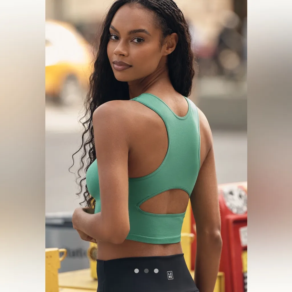 Anthropologie Racerback Crop Top Tank - Image 3