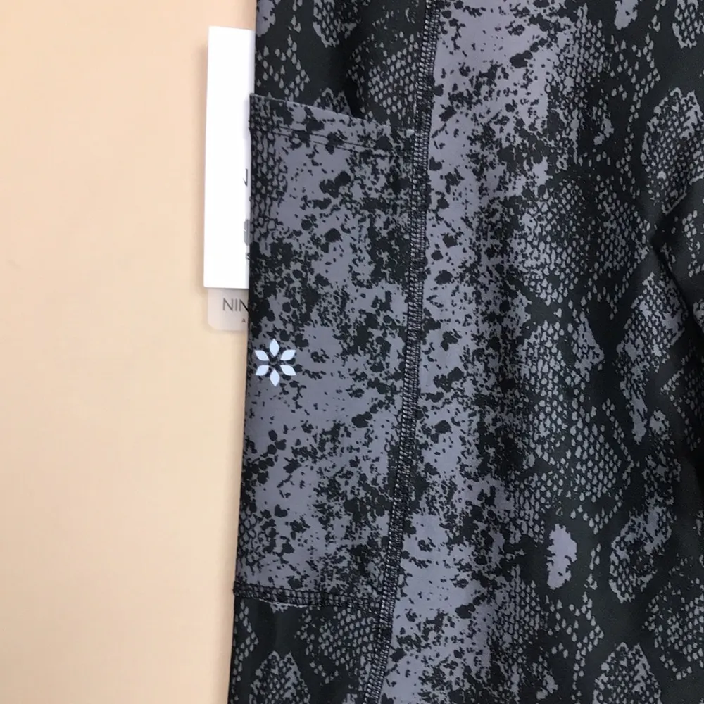 NWT Nine West Active Women’s Snakeskin Reptile Animal Print Athletic Leggings - Image 6