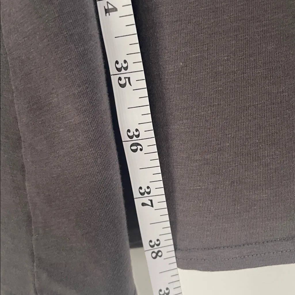 Garnet Hill Pullover Stretch Jersey Elbow-Sleeve Dress Size XL Gray Taupe - Image 12