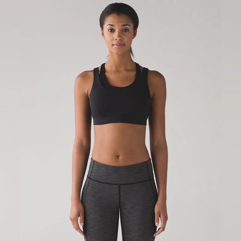 Lululemon  Glide & Stride Bra Black Size 4 Luxtreme Adjustable - Image 4