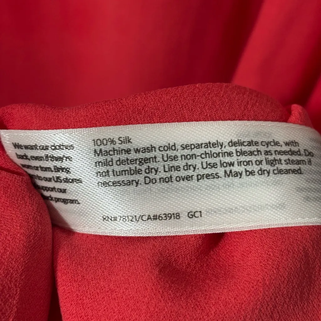 NWT Eileen Fisher XS Watermelon Silk Sleeveless Dress Sustainable Business - Image 6