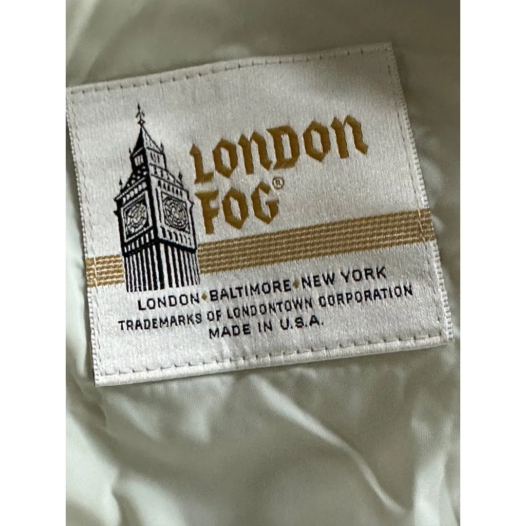 London Fog Trench Coat Women 10P Ivory Vintage Classic Minimalist Chic Academia - Image 14