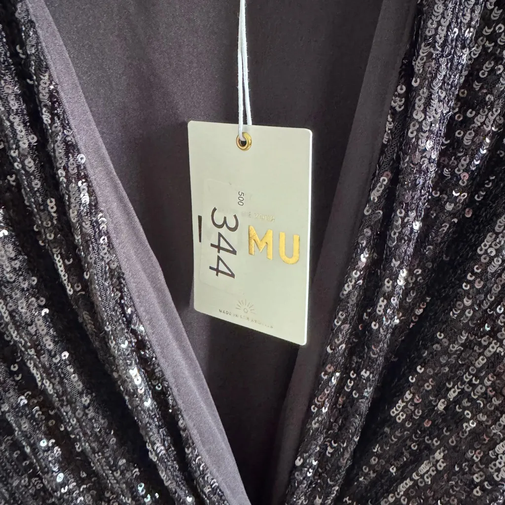 NWT Show Me Your MUMU Women Sequin Wrap Dress Super Gorgeous, Comfortable‎ & FUN - Image 11