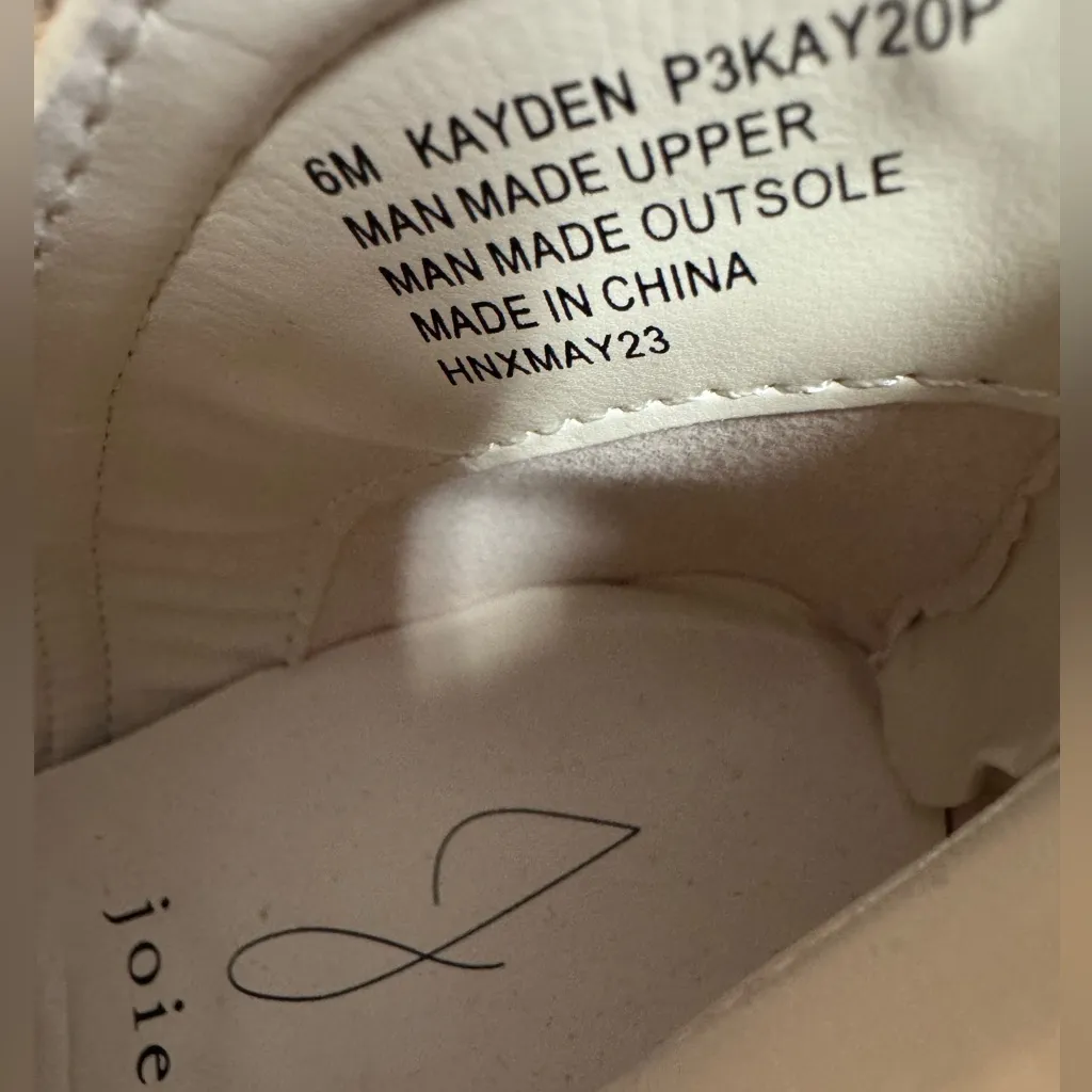 Anthropologie Joie Kayden Off White/Cream Leather Heeled Ankle Boots - Image 8