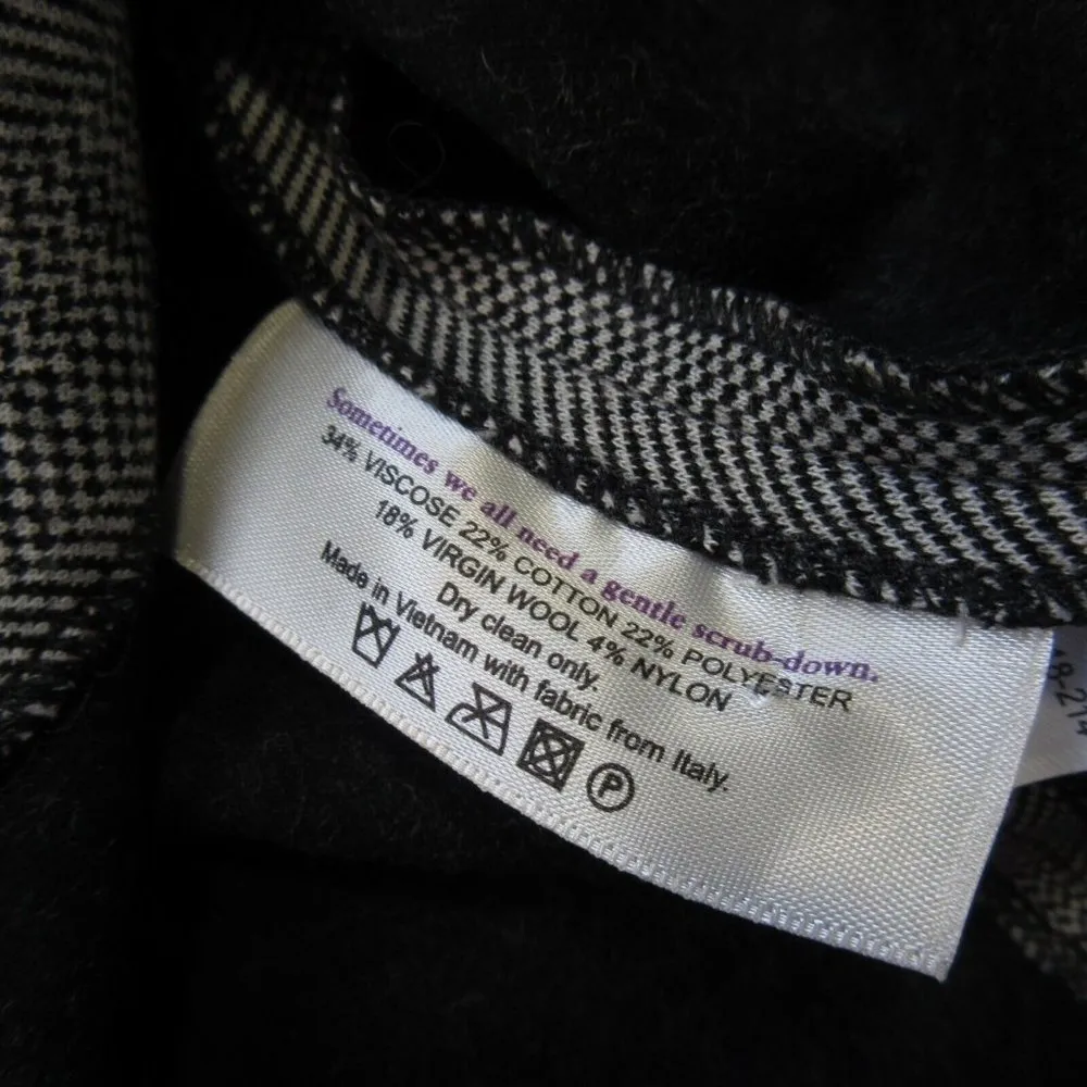 NWT MM. Lafleur Morton in White Black Herringbone Zip Jacquard Pencil Skirt 4 - Image 4