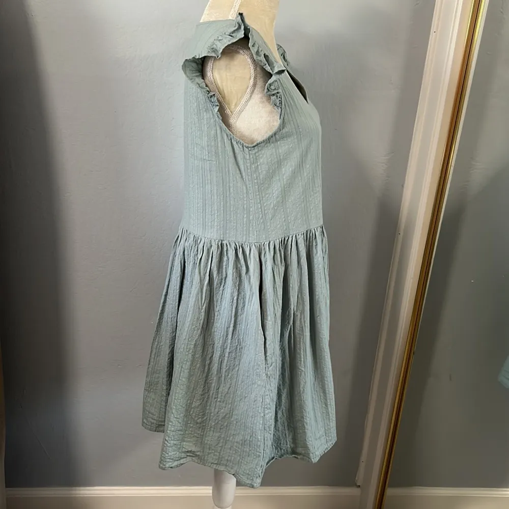 Listicle • cotton ruffle sleeve mini dress with pockets - Image 30