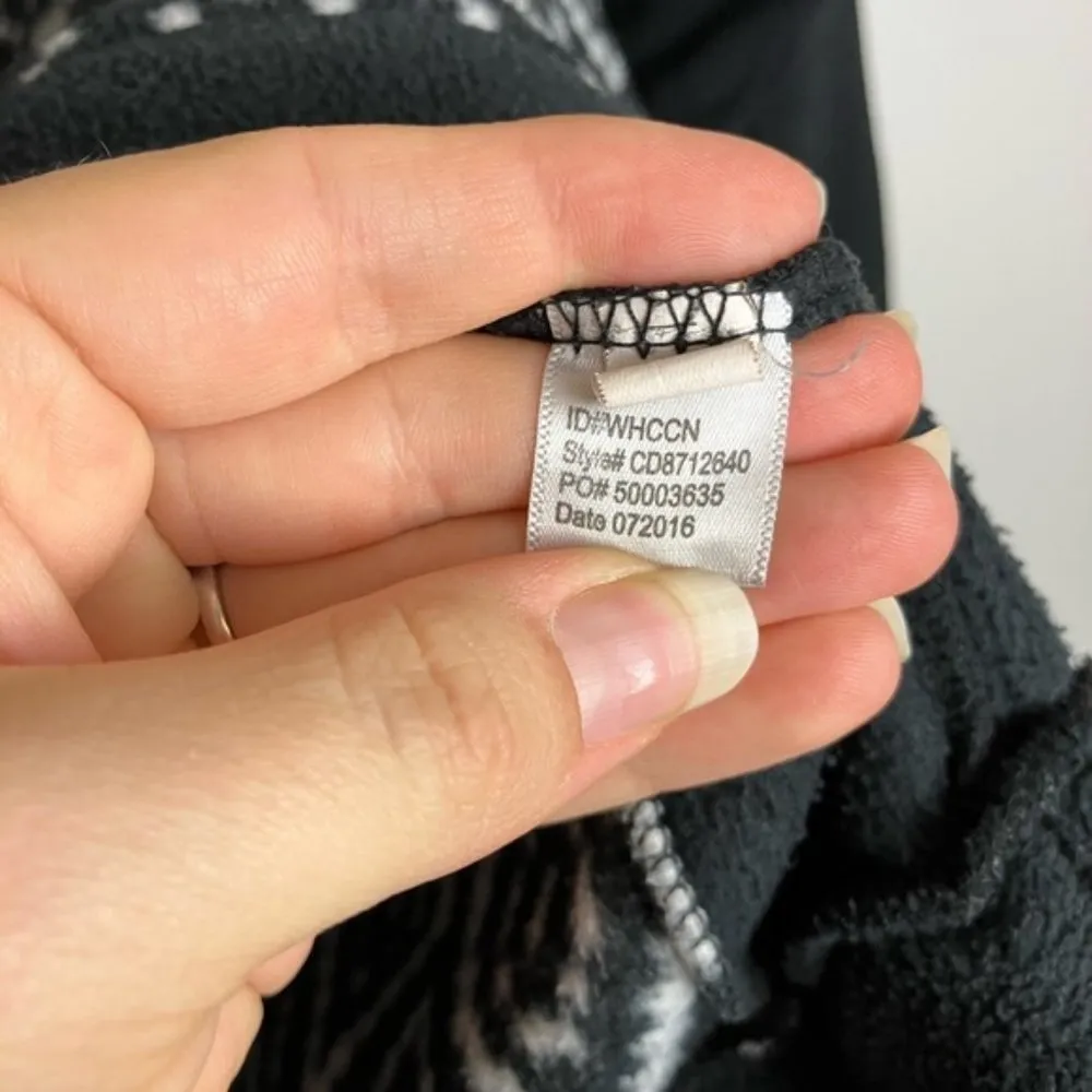 Cuddl Duds Black White Long Sleeve Super Soft Sweater Top - Image 5